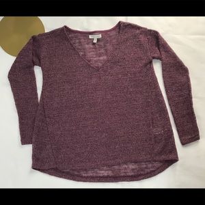 Aeropostale V Neck Sparkle Sweater Size Medium